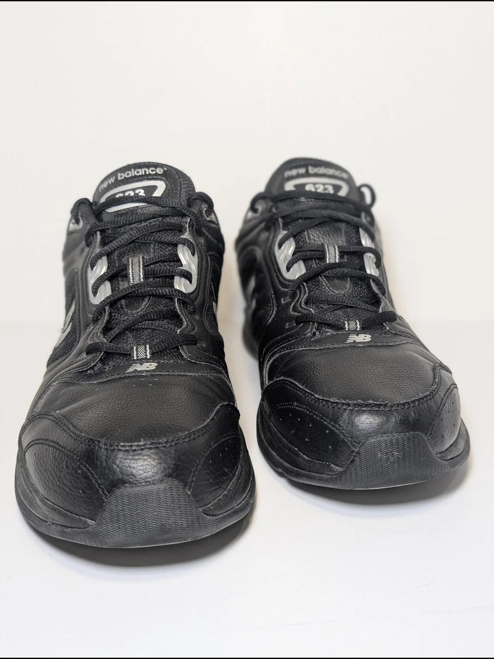 New Balance 623 Men Black Leather Shoes Size 15 D